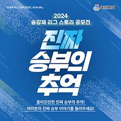 [대한체육회] 2024 승강제 리그 스토리 공모전 - 진짜 승부의 추억