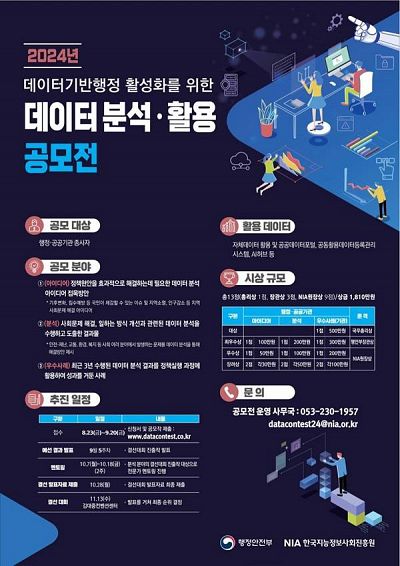 2024년 데이터 분석·활용 공모전